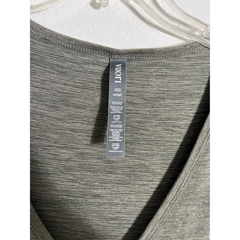 VUORI All Day Short Sleeve Jumpsuit in Heather Green VW424